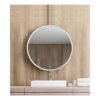 Bathroom Mirror - Round White Metal Frame (60x60) - Product Image - Bathroom Nepal