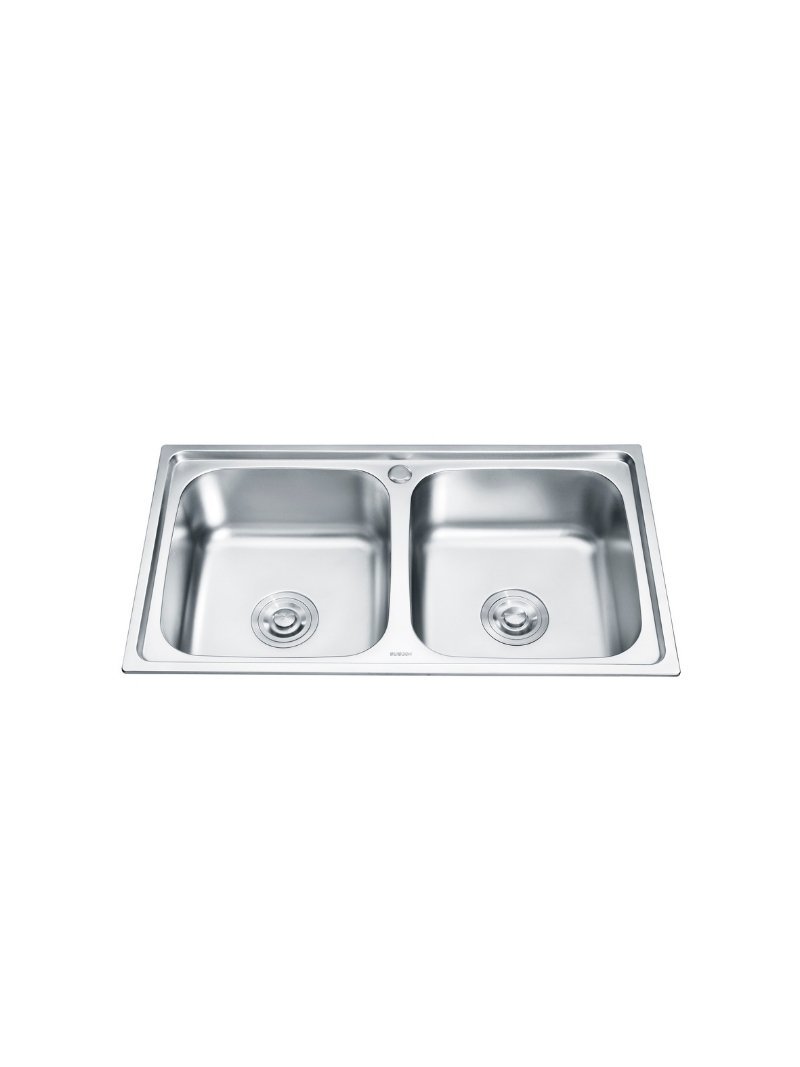 Double Bowl Kitchen Sink Matte - 18x36 - Bathroom Nepal