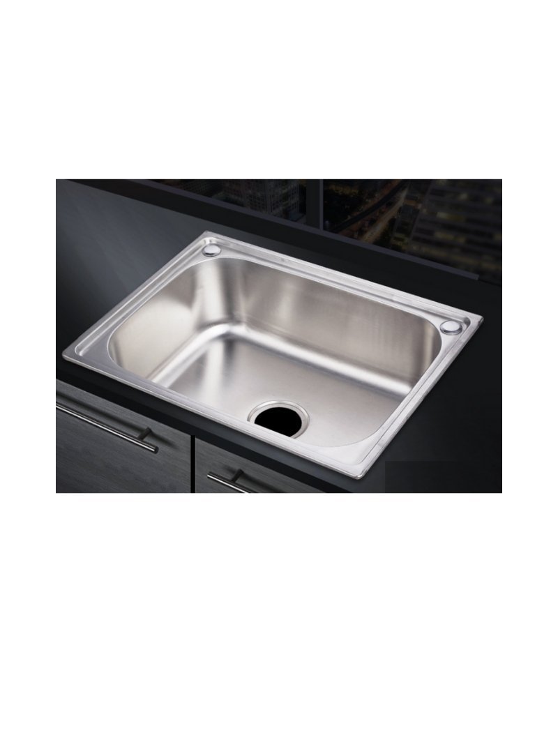Single Bowl Kitchen Sink Matte   25x25