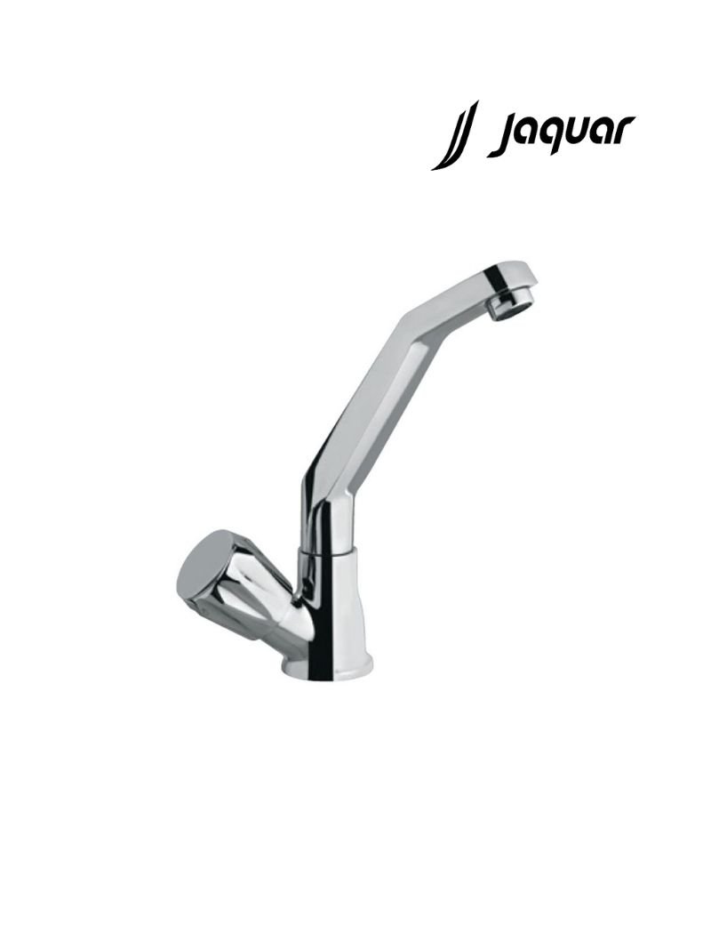 Jaquar CON-CHR-359KN - Sink Cock with Raised J-Shaped Swinging Spout (Table Mounted Model)